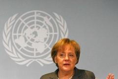 Angela Merkelová v Berlíně