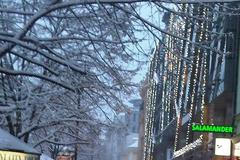 Zasněžená ulice Na Příkopě