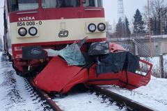 Nehoda na přejezdu v Třebechovicích