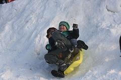 Sjezdovka v Riegrových sadech v Praze