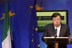 Irský premiér Brian Cowen