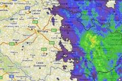 Přehled srážek - 12:45