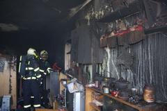 Požár bytu ve Zlíně