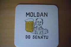 Moldan na pivním tácku