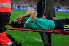 Zraněný Lionel Messi