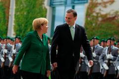 Nečas a Merkelová v Berlíně