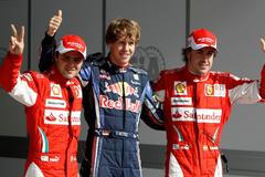 Felipe Massa Sebastian Vettel Fernando Alonso