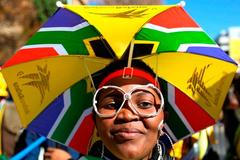 Karneval fanoušků v Johannesburgu