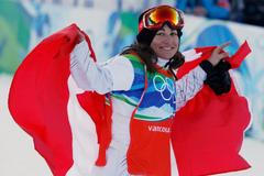 Maëlle Rickerová se raduje z vítězství