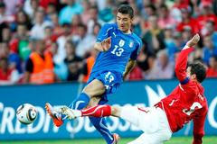 Alexnader Frei (Švýcarsko) v přípravě s Itálií