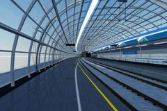 Vizualizace rychlodráhy Praha - Ruzyně - Kladno