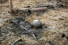 Odkrývání hrobu v Dobroníně