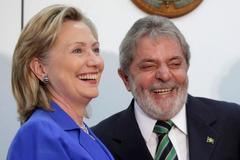 Clintonová a Lula