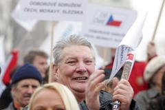 Stávka státních zaměstnanců na Palackého náměstí