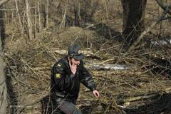 Smolensk, místo havárie den poté