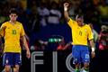 brazílie - paraguay: Robinho se raduje z branky