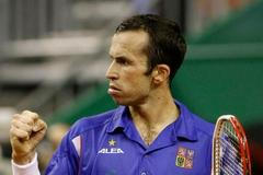 Radek Štěpánek zatíná pěst po vyhraném míči