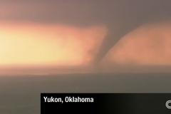 Tornádo nad Oklahomou, převzato ze zpravodajství CNN