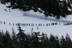 Sjezd, úprava tratě