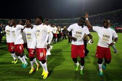 Fotbalisté Ghany slaví postup na MS ve fotbale 2014