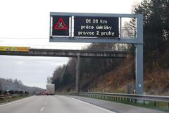 Informační tabule na D1