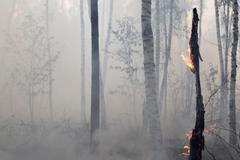 Rusko stále v plamenech