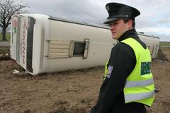 Nehoda autobusu u Nupak na Říčansku