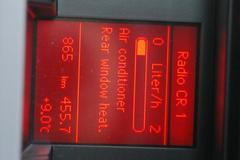 Ukazatel spotřeby audi klimatizace