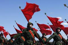 Nácvik slavnostního pochodu