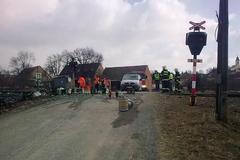 Nehoda vlaku a kamionu Kojetice na Moravě