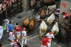 Běh s býky - španělská Pamplona