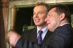 Tony Blair a Jiří Paroubek