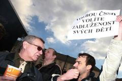 kampaň ČSSD v Ostravě