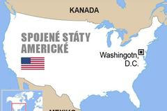 USA - Spojené státy americké - mapa