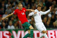 Beckham v zápase s Běloruskem