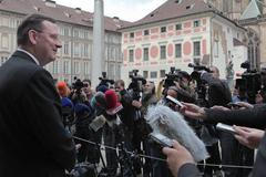 Petr Nečas na Hradě