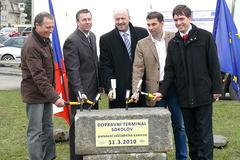 Základní kámen dopravního terminálu v Sokolově