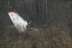 Smolensk, místo havárie den poté