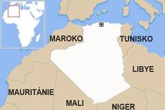 Alžírsko - slepá mapa