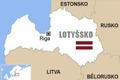 Lotyšsko - mapa