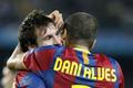 Lionel Messi a Daniel Alves