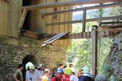 Aichelburg - zřícená lávka