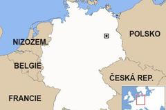 Německo - slepá mapa