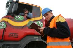 Stavba rychlostní silnice R55 u Hulína