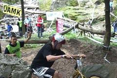 Biketrialista Václav Kolář ve Velké Bystřici