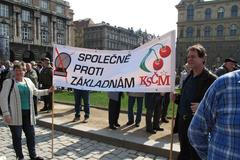 Demonstrace proti radaru