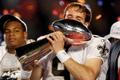 Quartertback New Orleans Saints Drew Brees se raduje z vítězství ve finále Super Bowlu