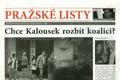 Pražské listy - Chce Kalousek rozbít koalici?
