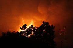 Následky exploze na předměstí San Franciska