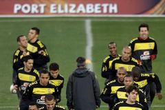 Treninky před čtvrtfinále